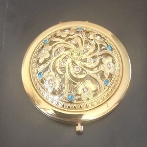 Vintage Jeweled Compact Mirror